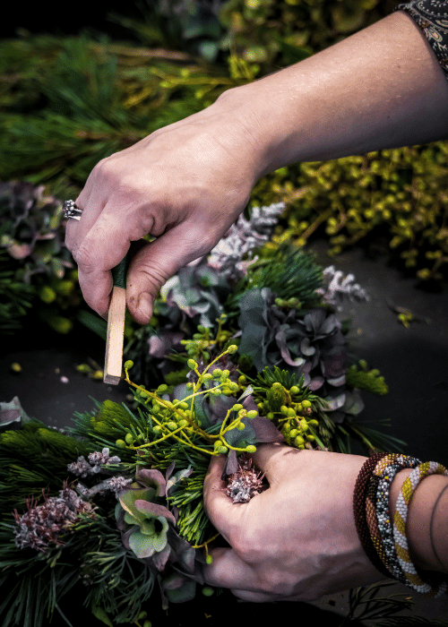 Blomster Workshop – Adventskrans