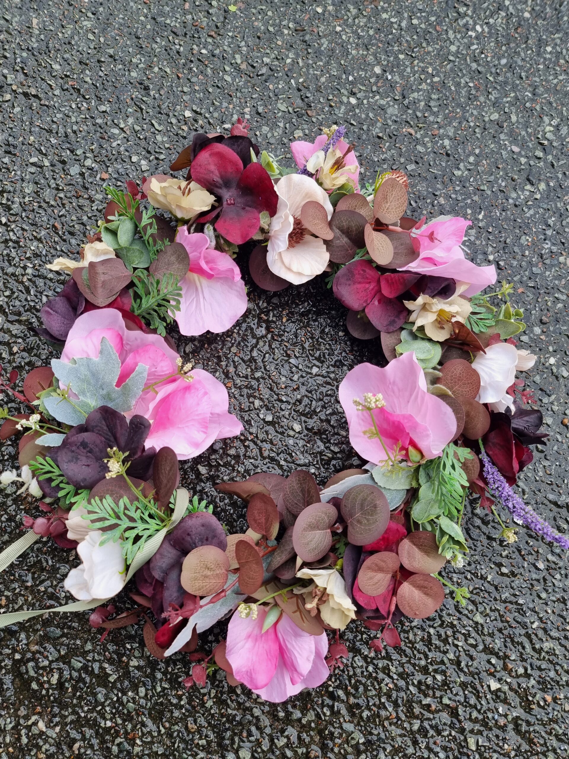 Kunstige blomster – Krans F
